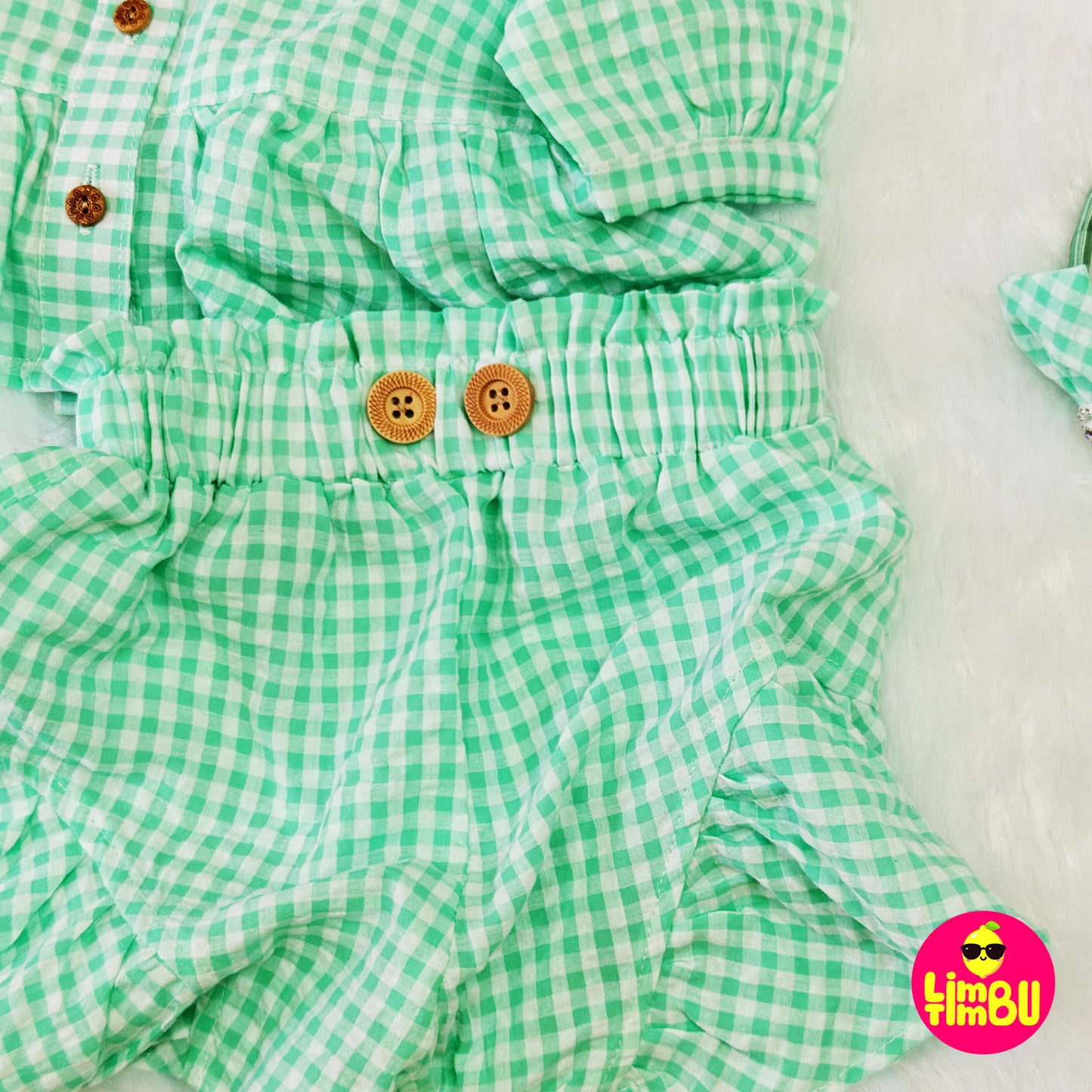 K2085 Divider skirt top-Green