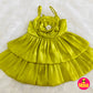 Limbu Timbu - Sleeveless Party Frock Green