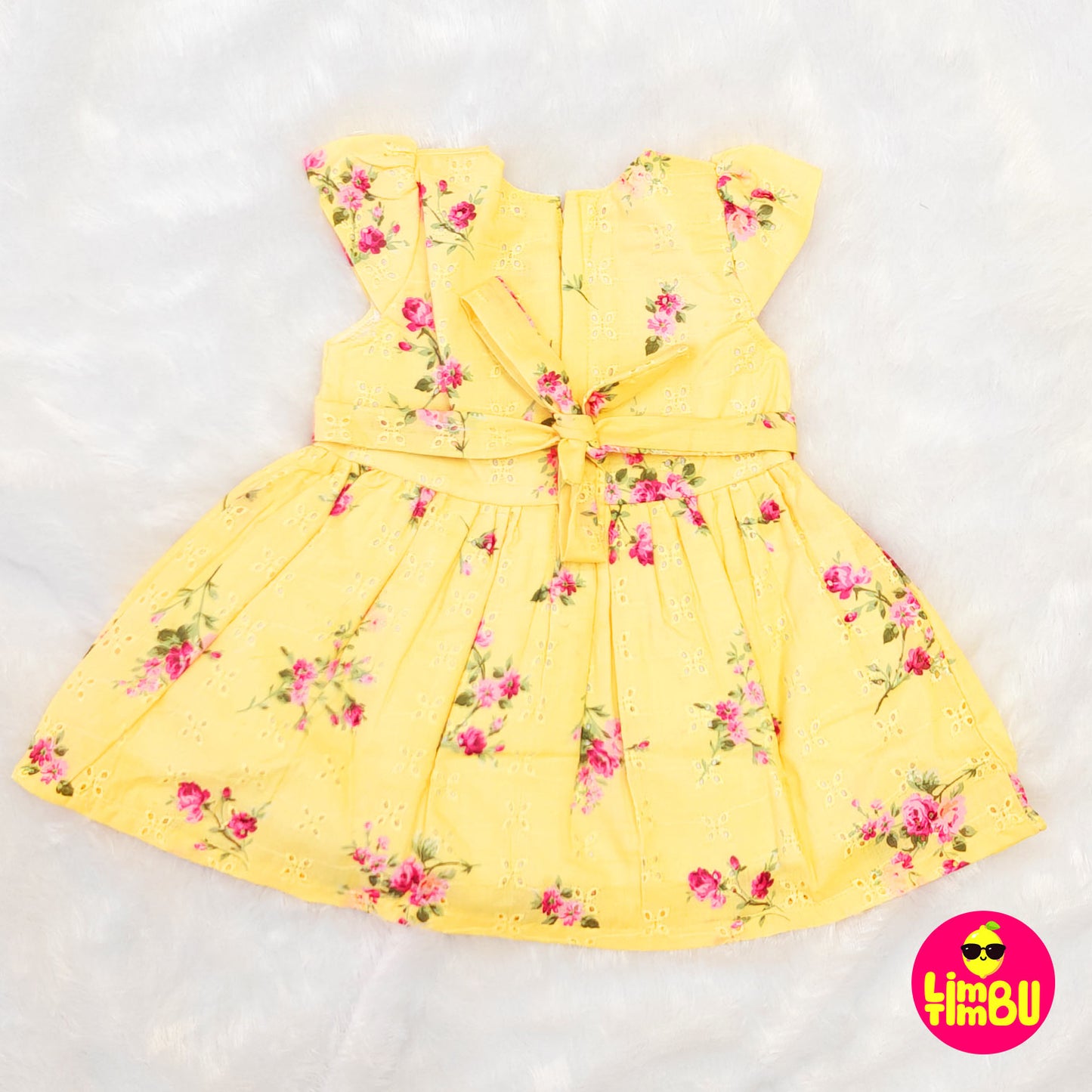 626 Cotton Frock- Yellow