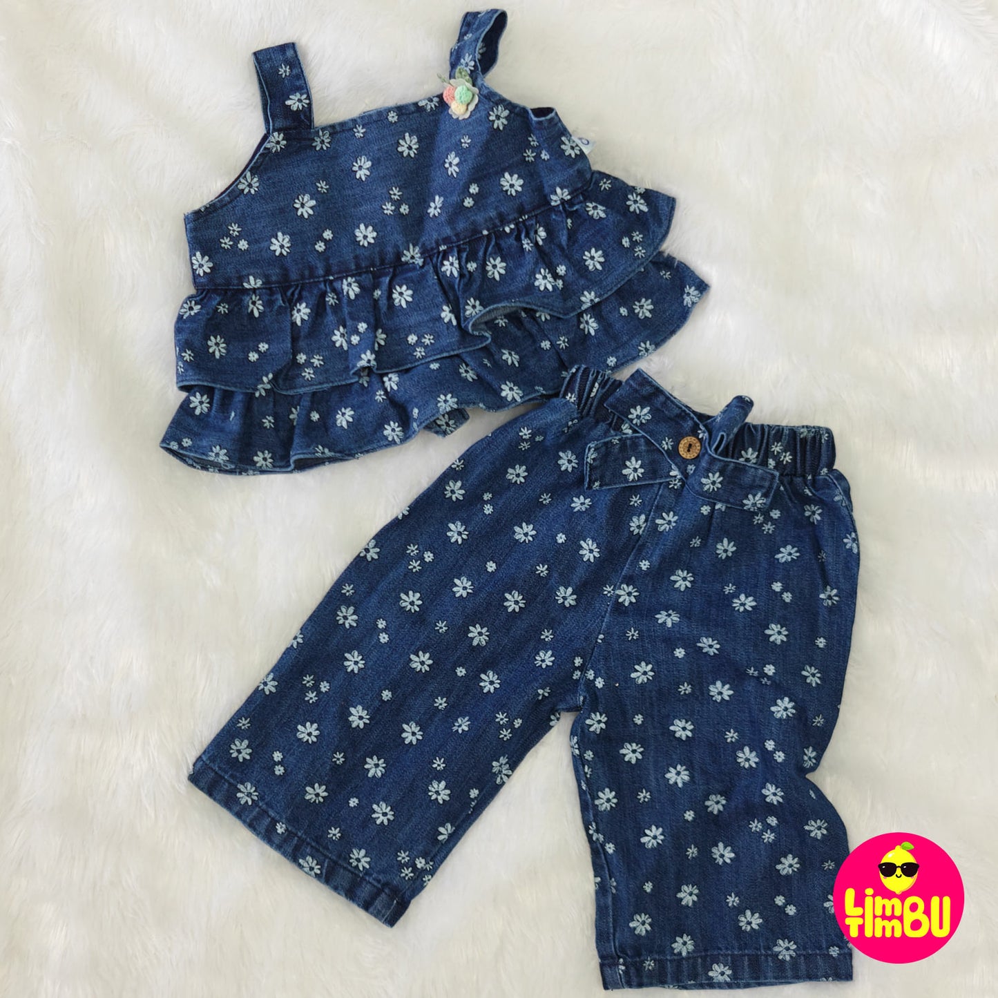 K2081 Denim 2 piece Set