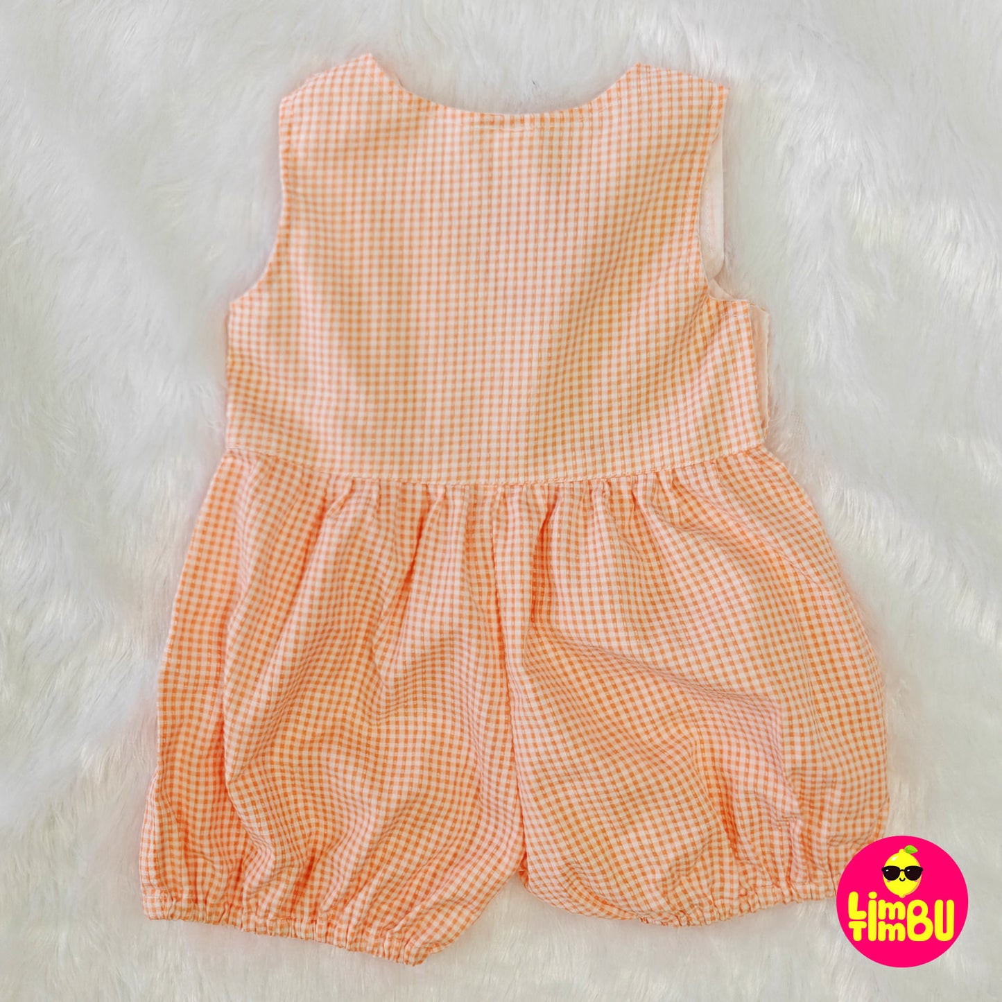 K937 romper dress for girl- Peach