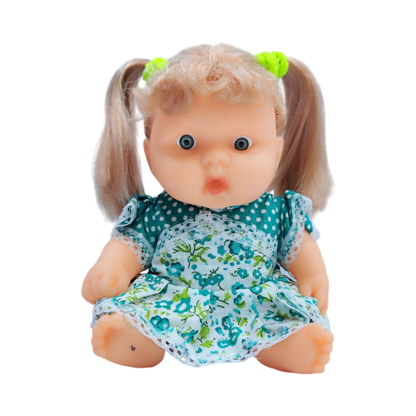 Green Frock Realistic Doll Girl