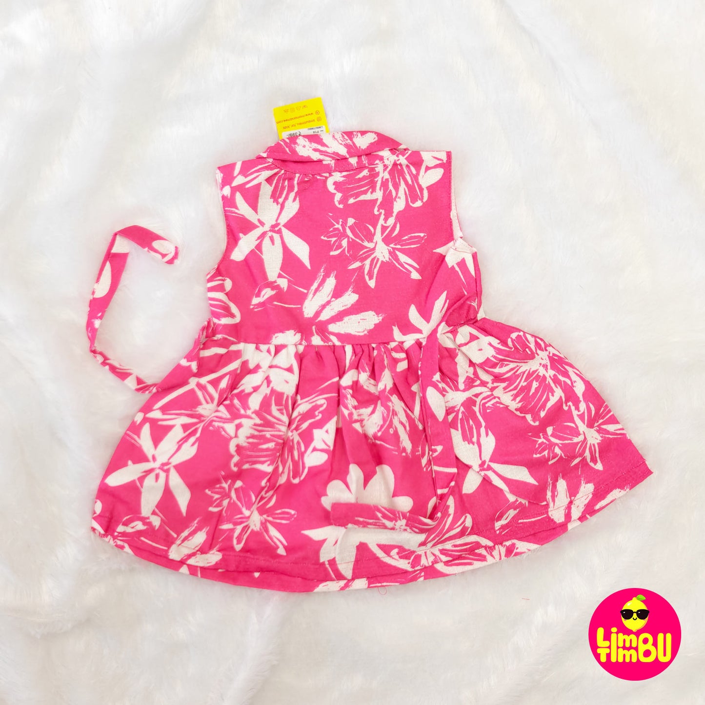 1461 Cotton Frock- Pink