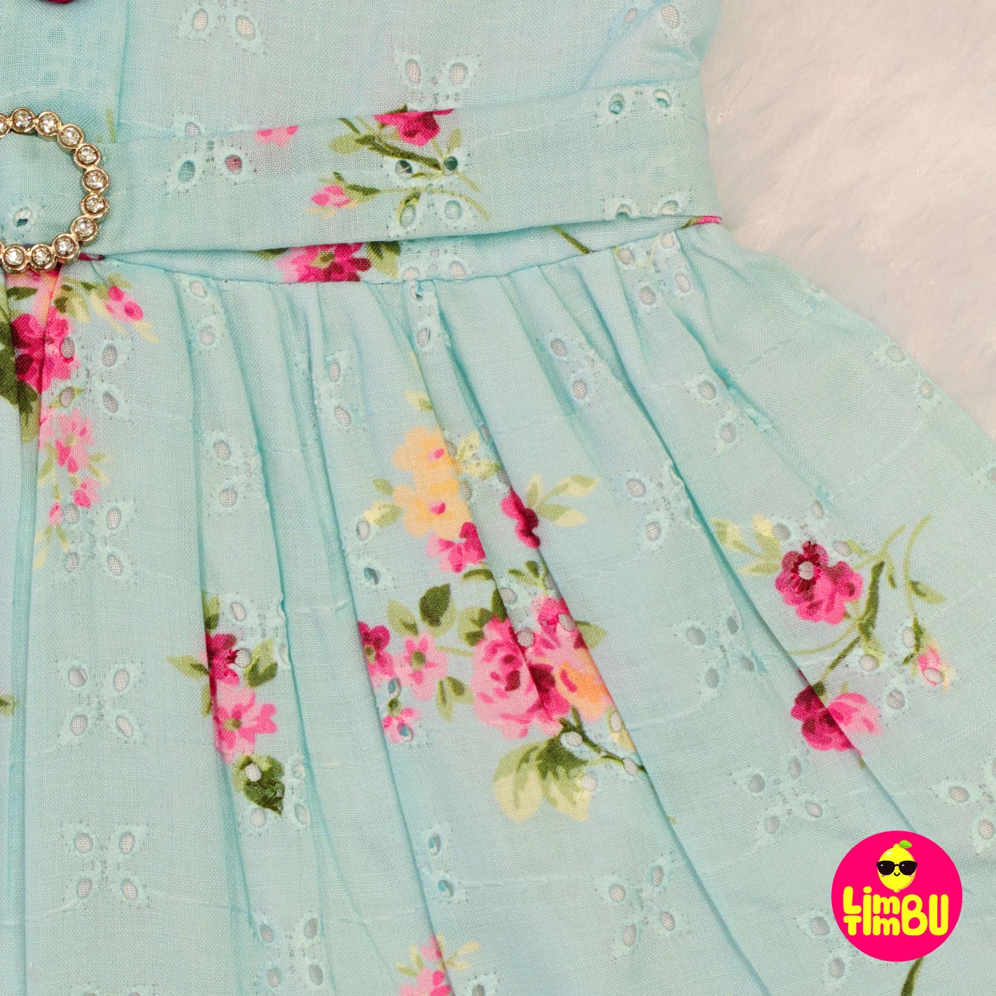 626 Cotton Frock- Blue
