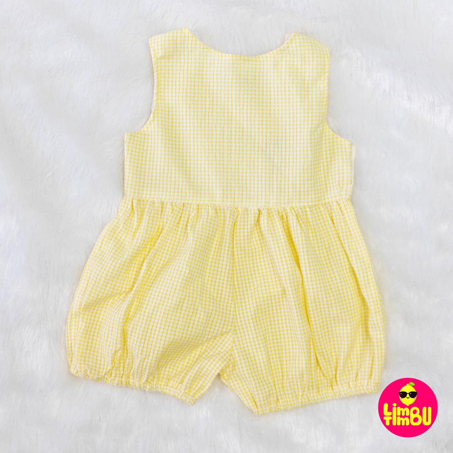 K937 romper dress for girl- Yellow