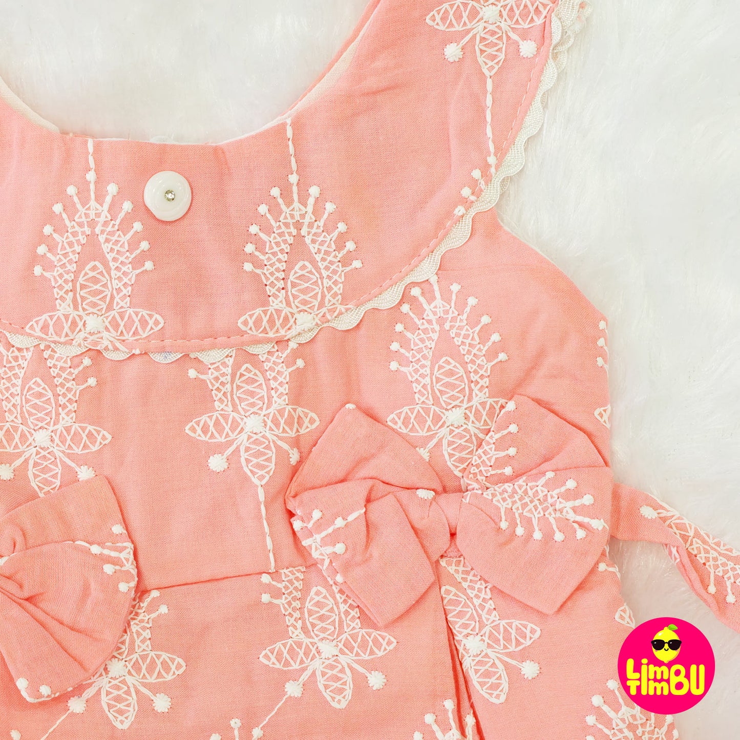 1380 Cotton Frock - Pink