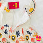 1427 White Frock - Orange