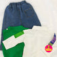 Limbu Timbu - Dark Green Sleeveless Jacket Casual 3 pc Set