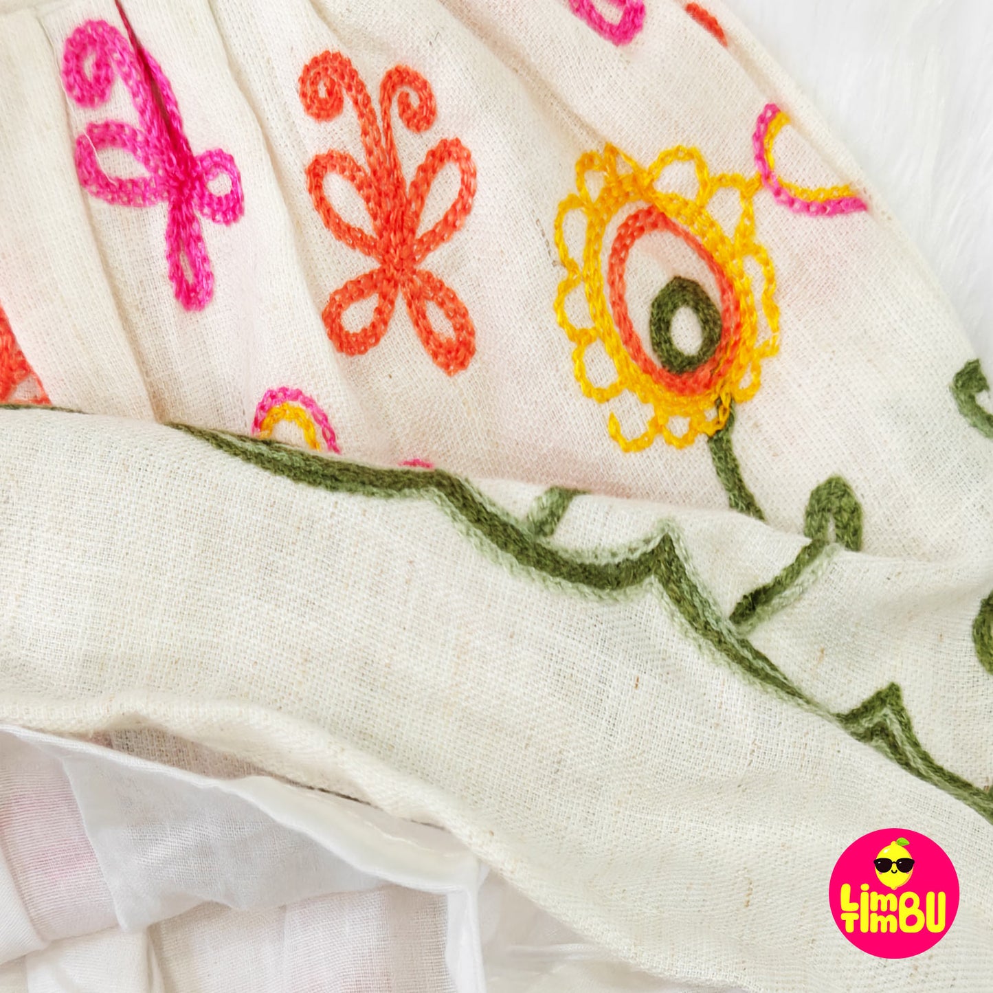 1427 White Frock - Rani