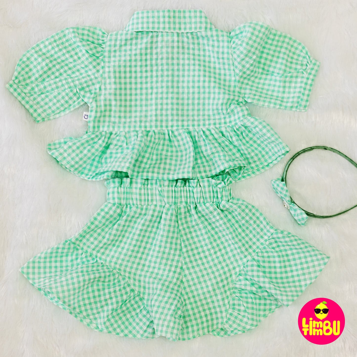 K2085 Divider skirt top-Green