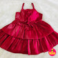 Limbu Timbu - Sleeveless Party Frock Red