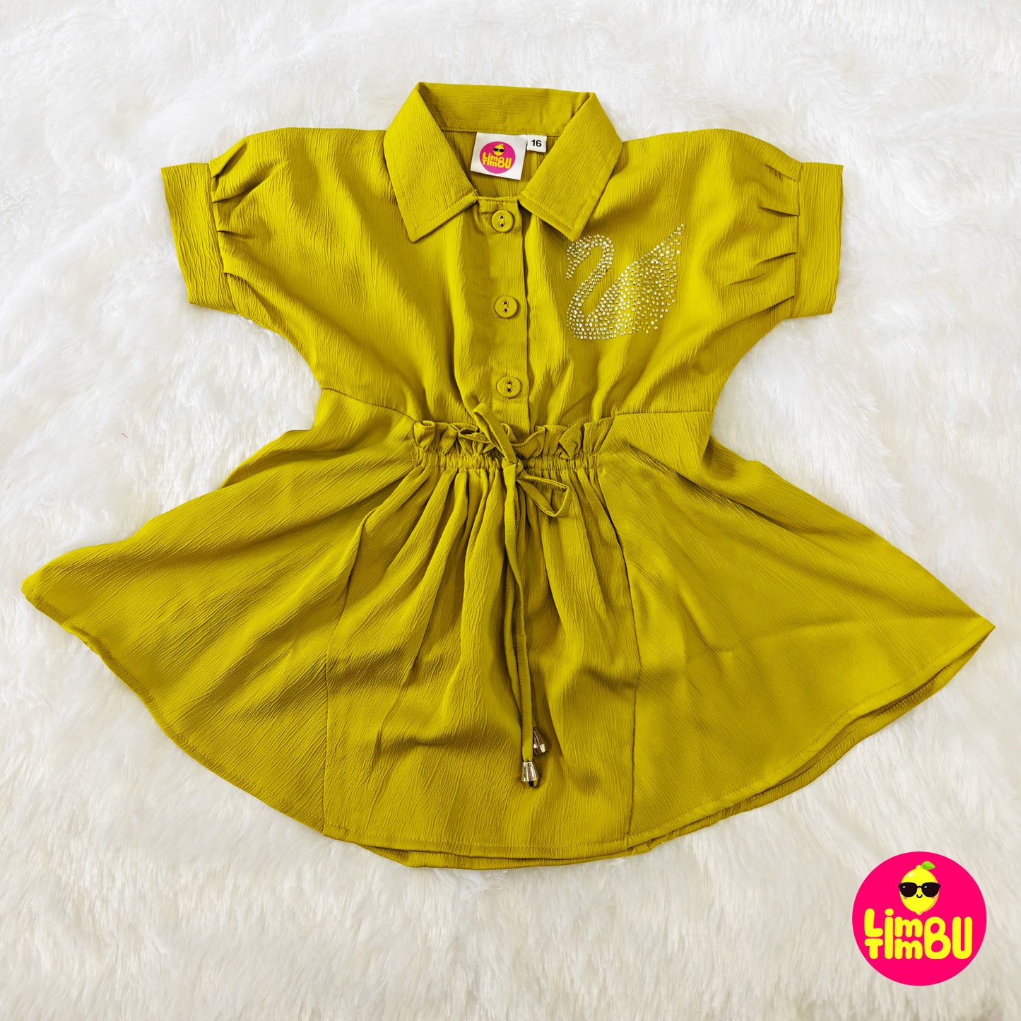 Limbu Timbu- Mustard Western Frock