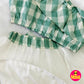 KF2013 Net skirt top-Green