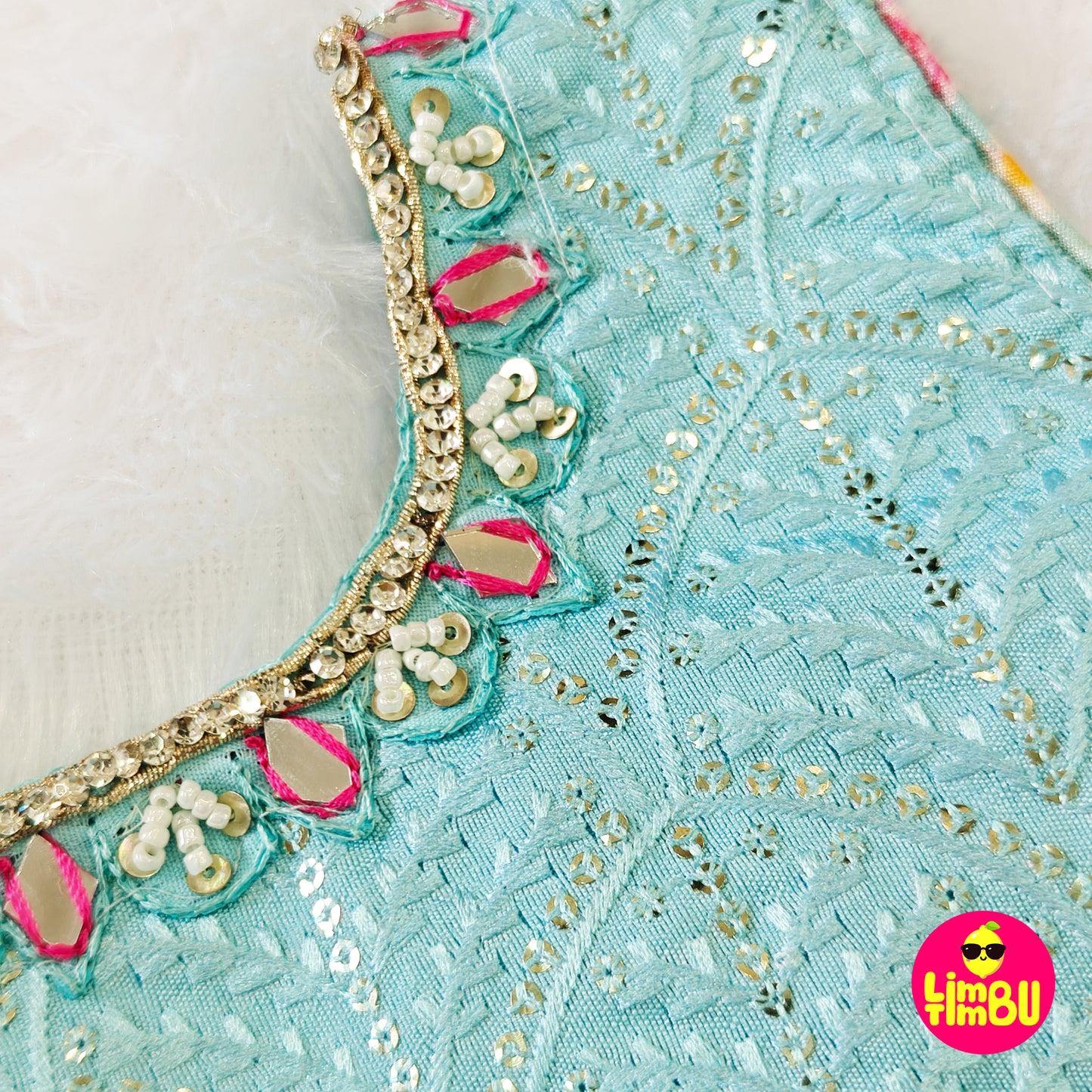 Limbu Timbu -Traditional Palazo Set Sky Blue
