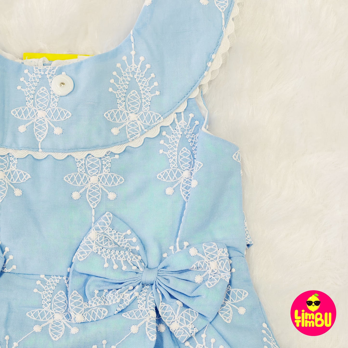 1380 Cotton Frock - Blue