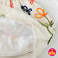 1427 White Frock - Orange