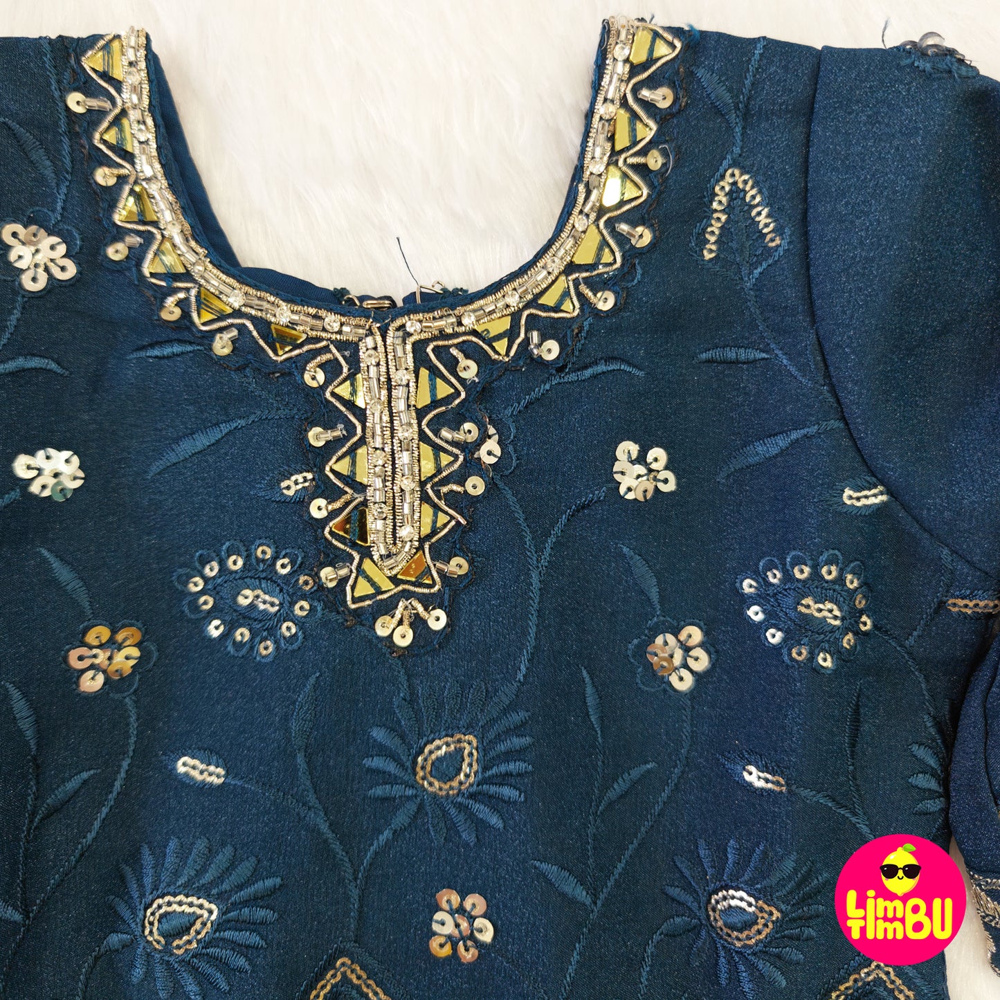 Limbu Timbu -Traditional Palazo Set Deep Blue