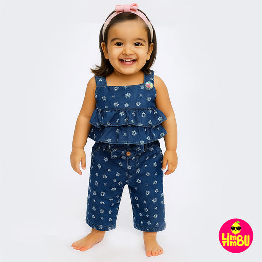 K2081 Denim 2 piece Set