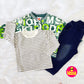 Limbu Timbu - Loose Fit Green Printed Casual 3 pc Set for boy