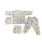 Soft Hosiery Cotton New born Baby 4pc set