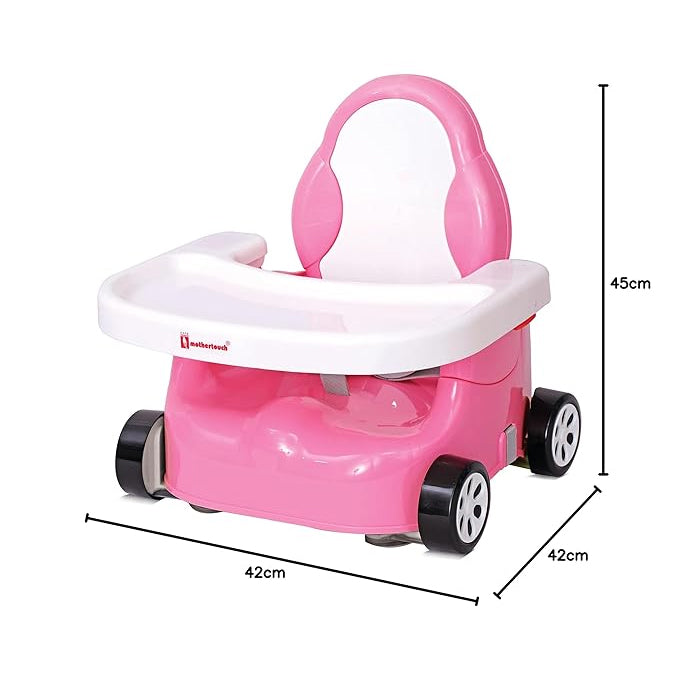 Mothertouch Feeding Booster Seat (Pink/White)