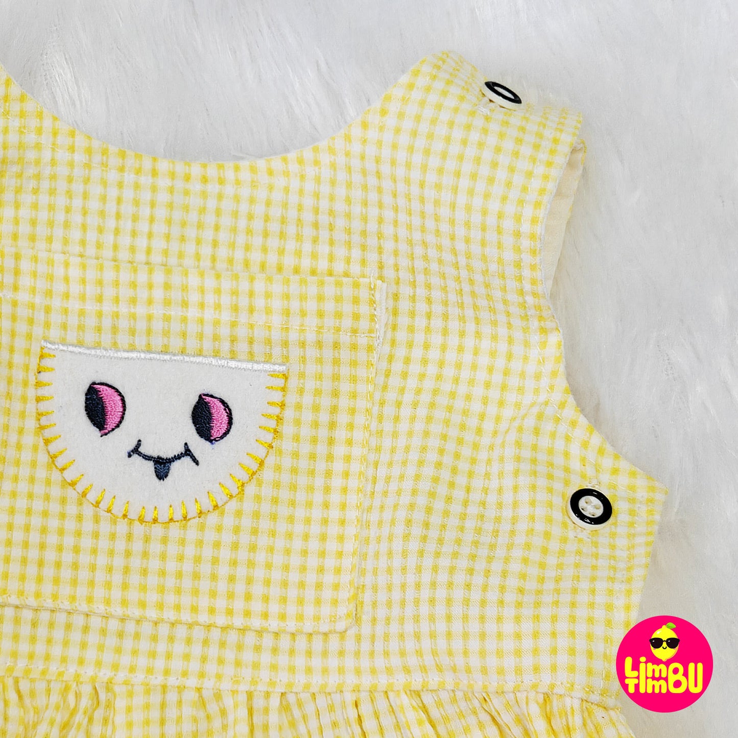 K937 romper dress for girl- Yellow